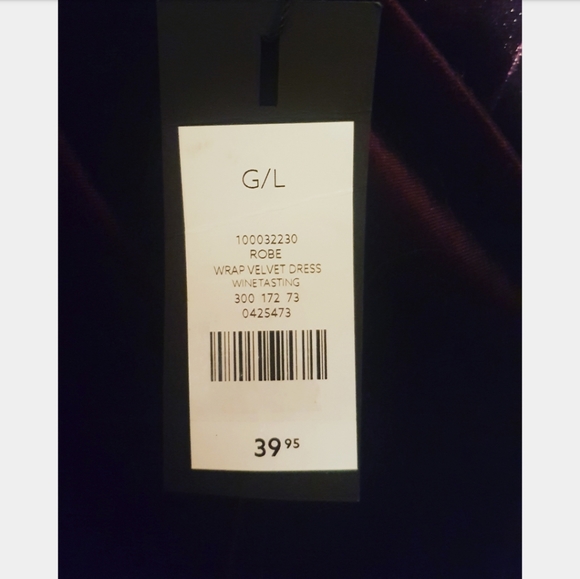 Burgundy Velvet Dress - Picture 4 of 4